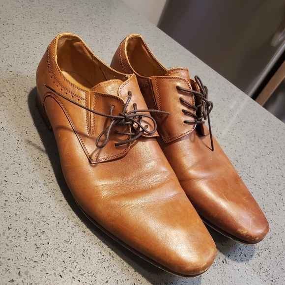 zara brown sheer dress Stoic | Cognac Dress Shoes main image 0